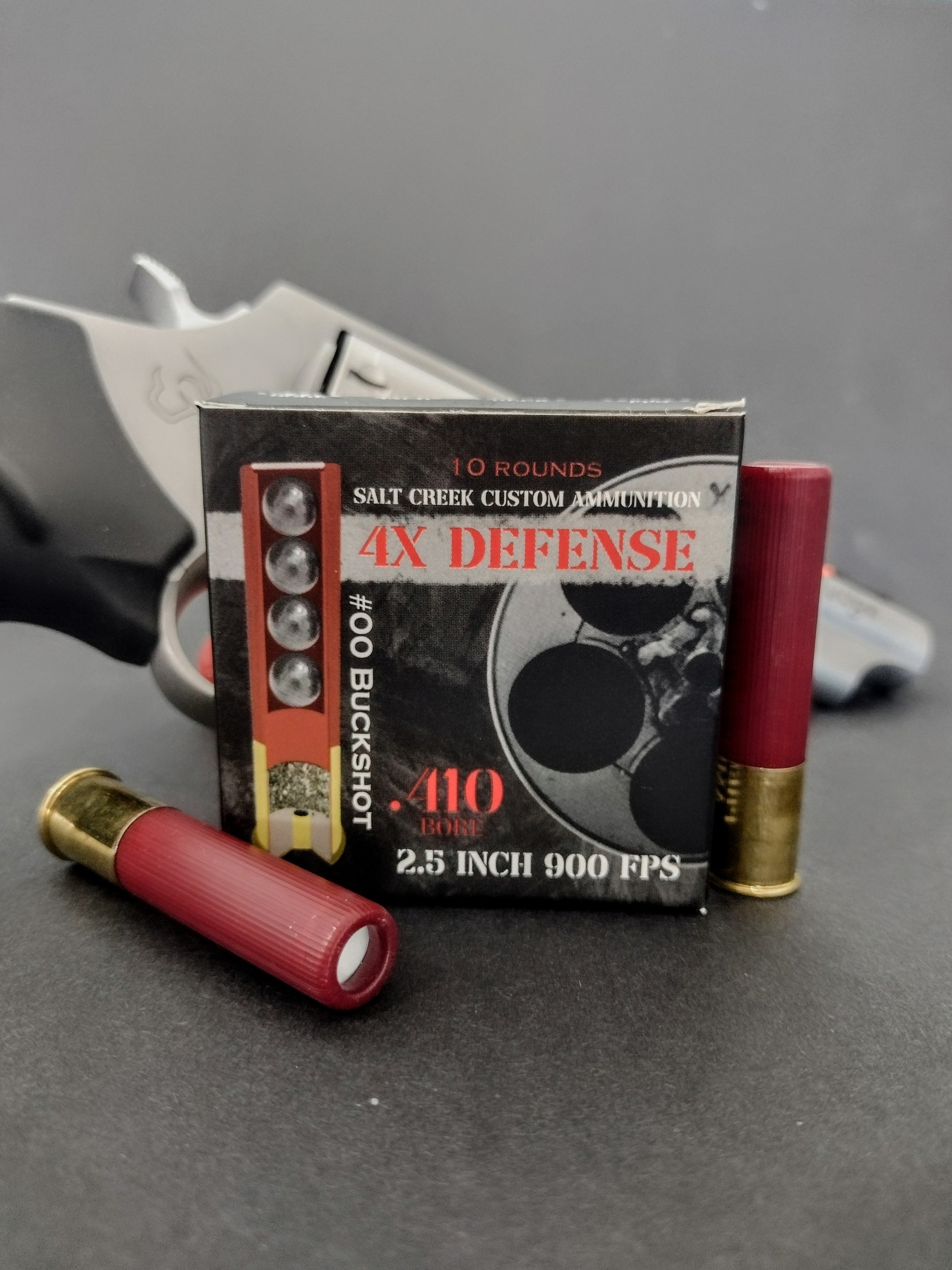 4X Defense: 410 #00 Lead Buckshot – Salt Creek Custom Ammunition
